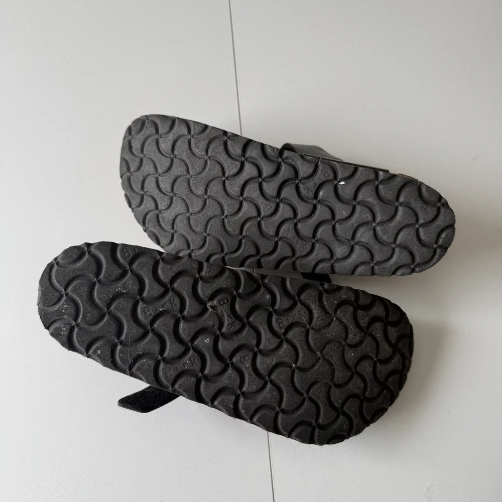 Birkenstock Gizeh Birko-Flor Thong Sandal Black Leather EU 36 US 5/5.5 - Picture 5 of 5